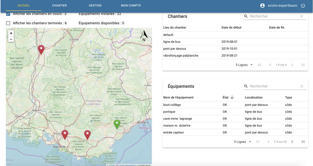 Plateforme MYVIB IDETEC